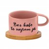 Hrnek makronka Bez kafe to nejsem já růžový