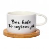 Hrnek makronka Bez kafe to nejsem já bílý