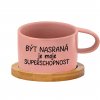 Hrnek makronka Být nasraná je moje superschopnost růžový
