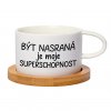 Hrnek makronka Být nasraná je moje superschopnost bílý