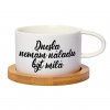 Hrnek makronka Dneska nemám náladu být milá bílý