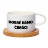 Hrnek makronka Dobré ráno, čůráci bílý