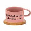 Hrnek makronka Mohla bych být milá, ale nechce se mi růžový