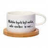 Hrnek makronka Mohla bych být milá, ale nechce se mi bílý