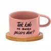 Hrnek makronka Tak kdo mi dneska posere den růžový