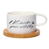 Hrnek makronka Kavíčka paní učitelky bílý