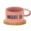 Hrnek makronka Naserte si růžový