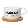 Hrnek makronka bílý Janička