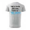 Pánské tričko Když se ztratím nebo opiju