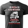 Pánské tričko Jsem kamioňák černá