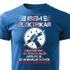 Pánské tričko Jsem elektrikář modrá