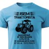 Pánské tričko Jsem traktorista - tyrkysové