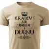 Pánské tričko Králové jsou narozeni v dubnu - pískové