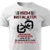 Pánské tričko Jsem instalatér bílá