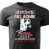 Pánské tričko Jsem skladník černá