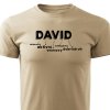 Pánské tričko David písková