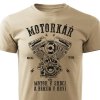 Pánské tričko Jsem motorkář - pískové