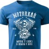 Pánské tričko Jsem motorkář - modré