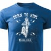 Pánské tričko Born To Ride - Motocross - modré