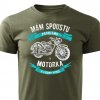 Pánské tričko Motorka a problémy - vojenská