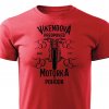Pánské tričko Víkendová předpověď - Motorka - červené