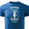 Pánské tričko Víkendová předpověď - Motorka - modré