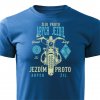 Pánské tričko Žiju abych jezdil - modré