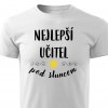 Pánské tričko Nejlepší učitel pod sluncem bílé
