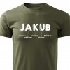 Pánské tričko Jakub vojenská