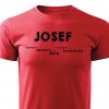 Pánské tričko Josef červené