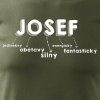 Pánské tričko Josef vojenská výřez