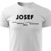 Pánské tričko Josef bílé