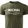 Pánské tričko Michal jméno vojenské
