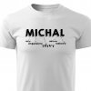 Pánské tričko Michal jméno bílé