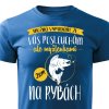 Pánské tričko Myšlenkami jsem na rybách - modré