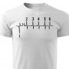 Pánské tričko EKG motorka 6 kvalt - bílé