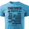 Pánské tričko Tričko Traktorista - sazba - tyrkysové