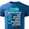 Pánské tričko Tričko Zedník - sazba