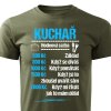 Pánské tričko Tričko Kuchař - sazba
