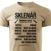 Pánské tričko Tričko Sklenář - sazba