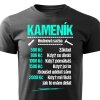 Pánské tričko Tričko Kameník - sazba