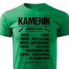 Pánské tričko Tričko Kameník - sazba