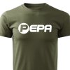 Pánské tričko Logo Pepa vojenské zelené