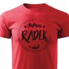 Pánské tričko Nejlepší Radek v okolí červené