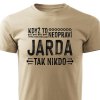 Pánské tričko Když to neopraví Jarda, tak nikdo - pískové