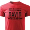 Kdyz to neopravi David panske tricko cervene