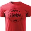 Tričko s potiskem Nejlepší Standa v okolí - červené