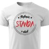 Tričko s potiskem Nejlepší Standa v okolí - bílé