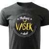 Pánské tričko Nejlepší Vašek v okolí - černé