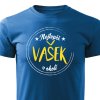 Pánské tričko Nejlepší Vašek v okolí - modré